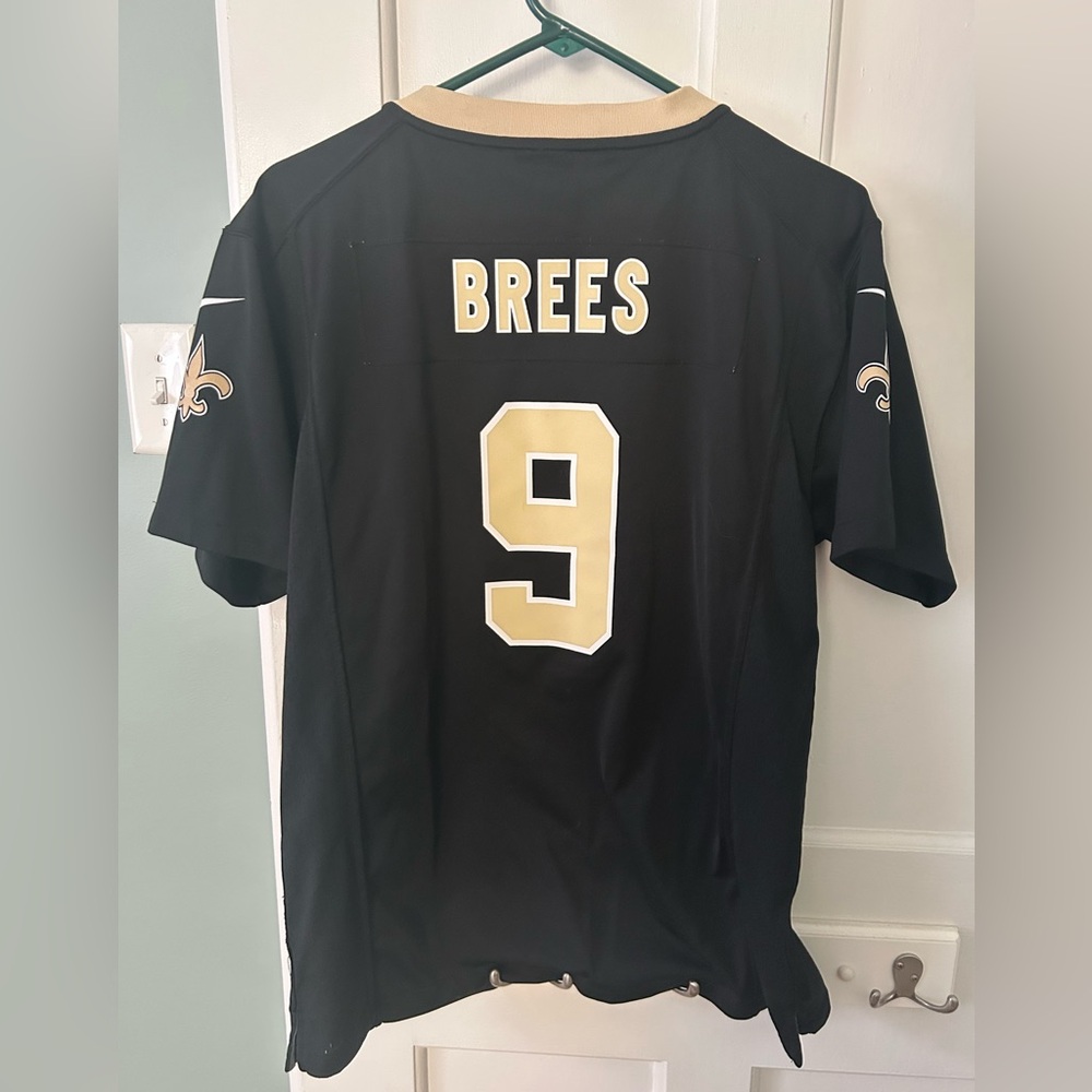 NFL Drew Brees Black & Gold On Field Jersey